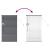 Jaluzea pentru Fereastră Gri închis 80 x 130 cm Aluminiu GartenMobel Dekor