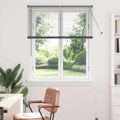 Jaluzea pentru Fereastră Gri închis 80 x 130 cm Aluminiu GartenMobel Dekor