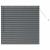 Jaluzea pentru Fereastră Gri închis 130 x 130 cm Aluminiu GartenMobel Dekor