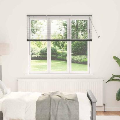 Jaluzea pentru Fereastră Gri închis 80 x 130 cm Aluminiu GartenMobel Dekor