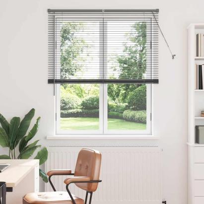 Jaluzea pentru Fereastră Gri închis 80 x 130 cm Aluminiu GartenMobel Dekor