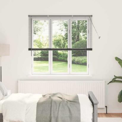 Jaluzea pentru Fereastră Gri închis 80 x 130 cm Aluminiu GartenMobel Dekor