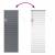 Jaluzea pentru Fereastră Gri închis 80 x 130 cm Aluminiu GartenMobel Dekor