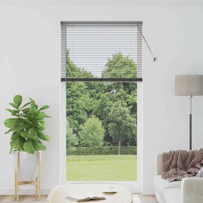 Jaluzea pentru Fereastră Gri închis 80 x 130 cm Aluminiu GartenMobel Dekor