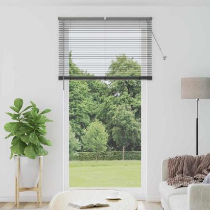 Jaluzea pentru Fereastră Gri închis 120 x 220 cm Aluminiu GartenMobel Dekor