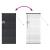 Jaluzea pentru Fereastră cu perdele Altele Manual Negru 60 x 130 cm Aluminiu GartenMobel Dekor