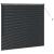 Jaluzea pentru Fereastră cu perdele Altele Manual Negru 80 x 130 cm Aluminiu GartenMobel Dekor