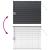 Jaluzea pentru Fereastră cu perdele Altele Manual Negru 80 x 130 cm Aluminiu GartenMobel Dekor