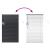 Jaluzea pentru Fereastră cu perdele Altele Manual Negru 105 x 175 cm Aluminiu GartenMobel Dekor