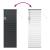 Jaluzea pentru Fereastră cu perdele Altele Manual Negru 80 x 130 cm Aluminiu GartenMobel Dekor