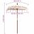Umbrelă de soare Altele Manual Crem x 250 cm Bumbac și lemn GartenMobel Dekor