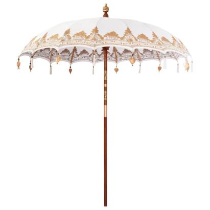 Umbrelă de soare Altele Manual Crem x 250 cm Bumbac și lemn GartenMobel Dekor