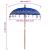 Umbrelă de soare Altele Manual Albastru x 250 cm Bumbac și lemn GartenMobel Dekor