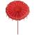 Umbrelă de soare Altele Manual Roșu x 250 cm Bumbac și lemn GartenMobel Dekor