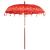 Umbrelă de soare Altele Manual Roșu x 250 cm Bumbac și lemn GartenMobel Dekor
