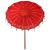 Umbrelă de soare Altele Manual Roșu x 250 cm Bumbac și lemn GartenMobel Dekor