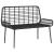 Bancă de grădină cu pernă Negru, Antracit 109 x 63 x 83 cm GartenMobel Dekor