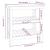 Banc de lucru, alb, 78,5x50x80 cm, lemn masiv pin GartenMobel Dekor