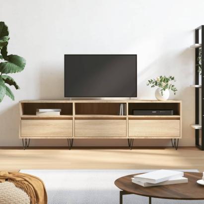 Comodă TV, stejar sonoma, 150x30x44,5 cm, lemn prelucrat GartenMobel Dekor