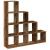 Bibliotecă/separator cameră lemn vechi 131,5x29x131,5 cm lemn GartenMobel Dekor