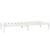 Cadru de pat mic single, alb, 75x190 cm, lemn masiv de pin GartenMobel Dekor