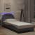 Cadru de pat cu lumini LED, gri, 80x200 cm, piele ecologică GartenMobel Dekor