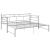 Cadru pat canapea extensibilă, gri, 90x200 cm, metal GartenMobel Dekor