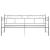 Cadru pat canapea extensibilă, gri, 90x200 cm, metal GartenMobel Dekor