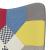 Scaun de relaxare cu taburet, textil, petice GartenMobel Dekor