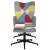Scaun de relaxare cu taburet, textil, petice GartenMobel Dekor