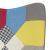 Scaun de relaxare cu taburet, textil, petice GartenMobel Dekor
