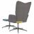 Scaun de relaxare cu taburet, textil, petice GartenMobel Dekor