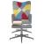 Scaun de relaxare cu taburet, textil, petice GartenMobel Dekor