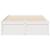 Cadru de pat fără saltea, alb, 120x200 cm, lemn masiv pin GartenMobel Dekor