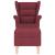 Scaun balansoar cu taburet, roșu vin, material textil GartenMobel Dekor