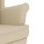 Scaun balansoar cu taburet, crem, material textil GartenMobel Dekor