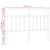 Tăblie de pat metalică, alb, 140 cm GartenMobel Dekor