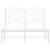 Cadru de pat metalic cu tăblie, alb, 120x190 cm GartenMobel Dekor