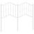 Tăblie de pat metalică, alb, 120 cm GartenMobel Dekor