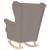 Scaun balansoar, gri taupe, 74x90x102 cm, material textil GartenMobel Dekor