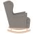 Scaun balansoar, gri taupe, 74x90x102 cm, material textil GartenMobel Dekor