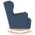 Scaun balansoar, albastru, 74x90x102 cm, material textil GartenMobel Dekor