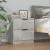 Noptiere, 2 buc., gri beton, lemn prelucrat GartenMobel Dekor