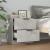 Noptiere, 2 buc., gri beton, lemn prelucrat GartenMobel Dekor