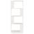 Bibliotecă/Separator cameră, alb, 51x25x132 cm lemn masiv pin GartenMobel Dekor