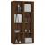 Bibliotecă/Servantă, stejar maro, 66x30x130 cm, lemn prelucrat GartenMobel Dekor