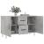 Dulap, gri beton, 100x36x60 cm, lemn compozit GartenMobel Dekor