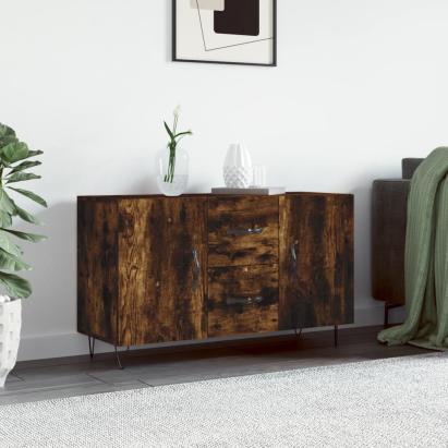 Dulap, stejar fumuriu, 100x36x60 cm, lemn compozit GartenMobel Dekor