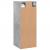 Dulap montat pe perete, gri beton, 34,5x34x90 cm GartenMobel Dekor