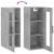 Dulap montat pe perete, gri beton, 34,5x34x90 cm GartenMobel Dekor